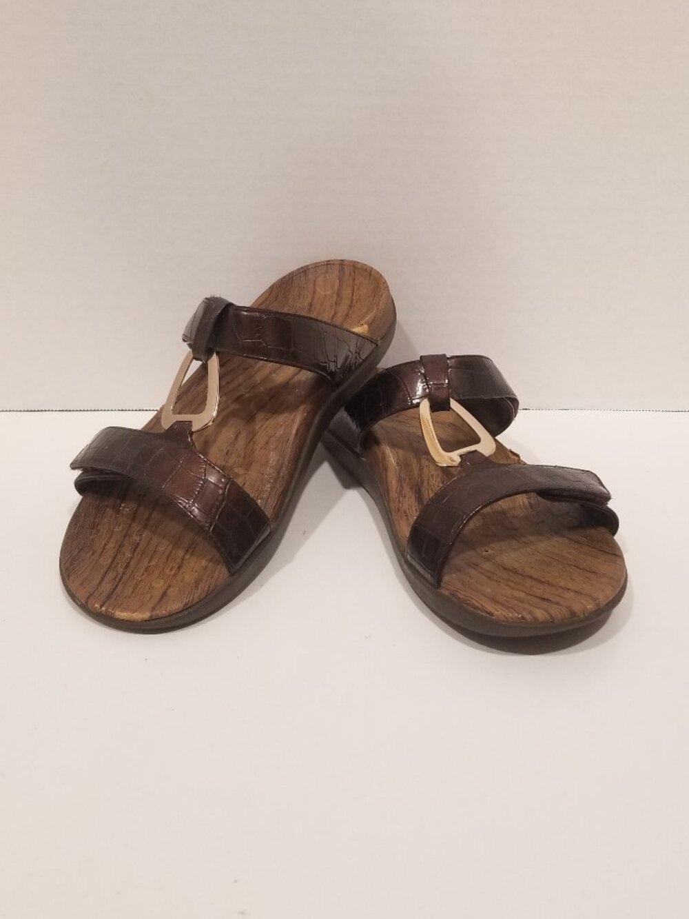 Ladies' Orthaheel Layla II Double Strap Slide Sandal, Size 8
